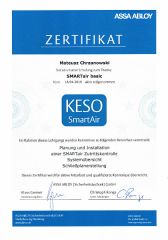 Zertifikat KESO SmartAir