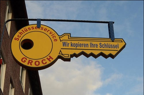 Schild Schlüsselservice Groch